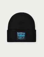SUPPORT YOUR FRIENDS BEANIE BLACK