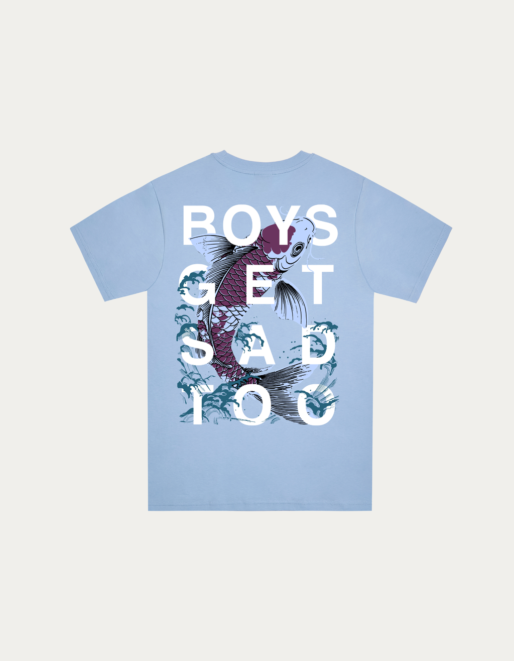 LUCKY KOI TEE BABY BLUE
