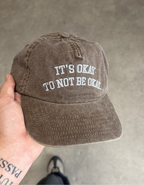 IT'S OKAY VINTAGE BROWN 5-PANEL CAP