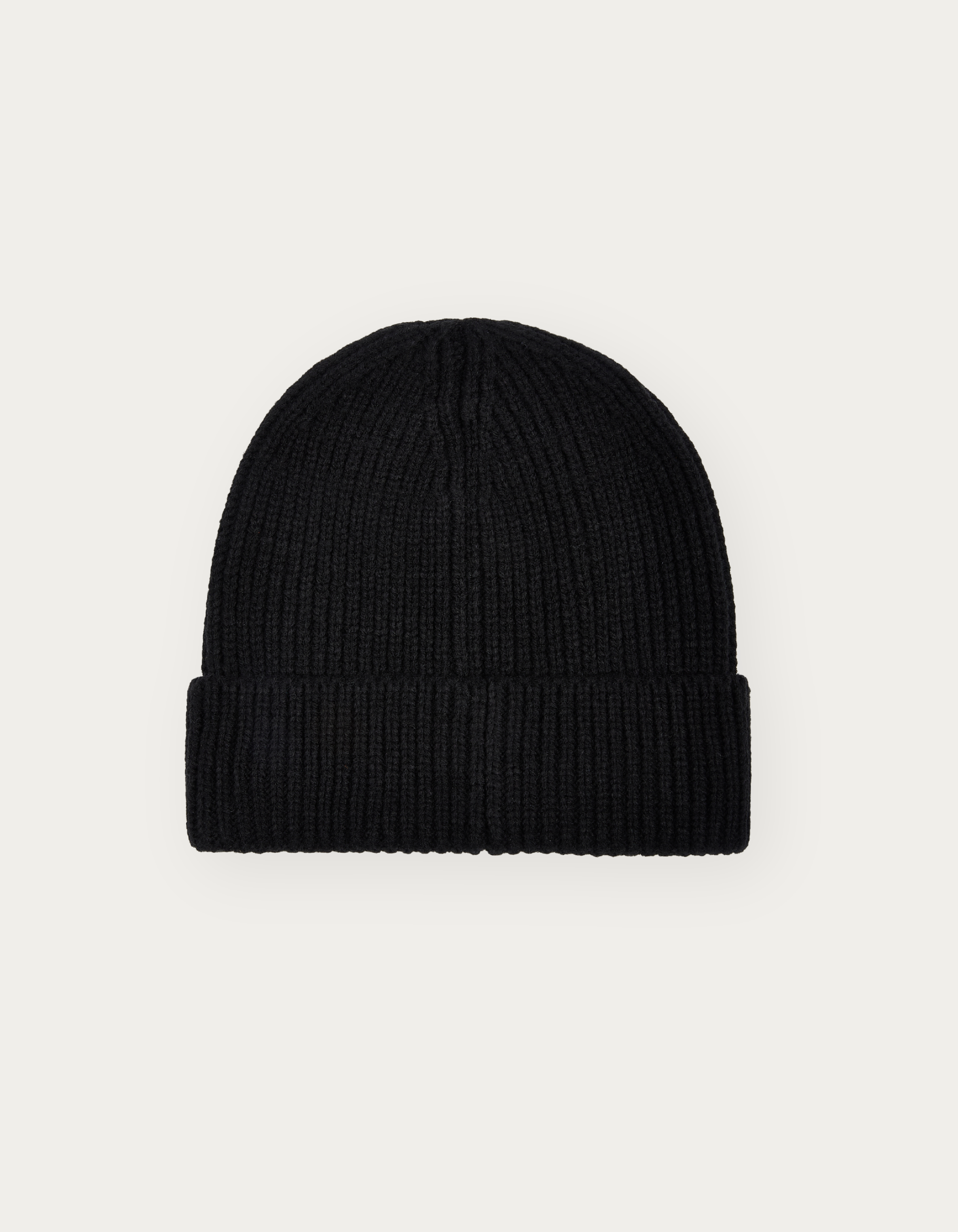 RIBBED BEANIE BLACK