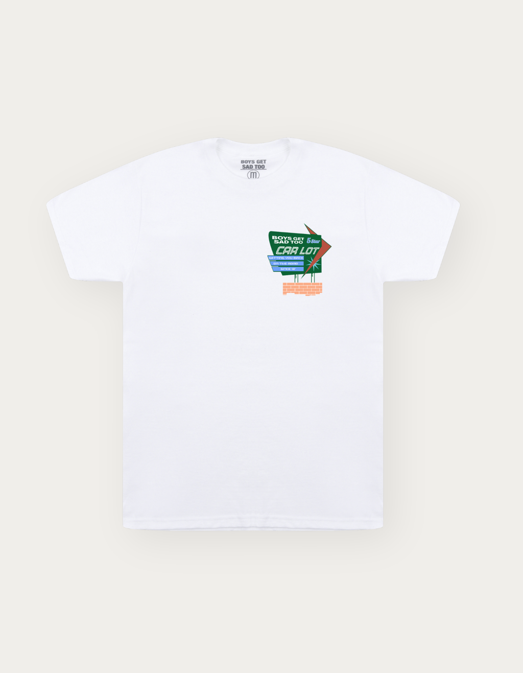 CAR LOT TEE WHITE