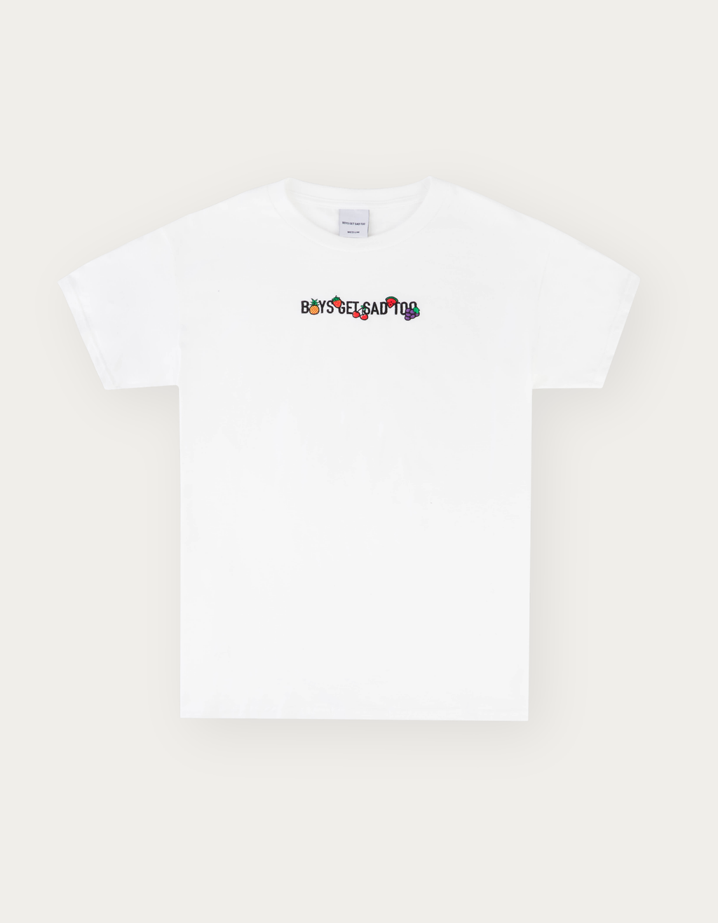 FRUIT EMBROIDERY TEE WHITE