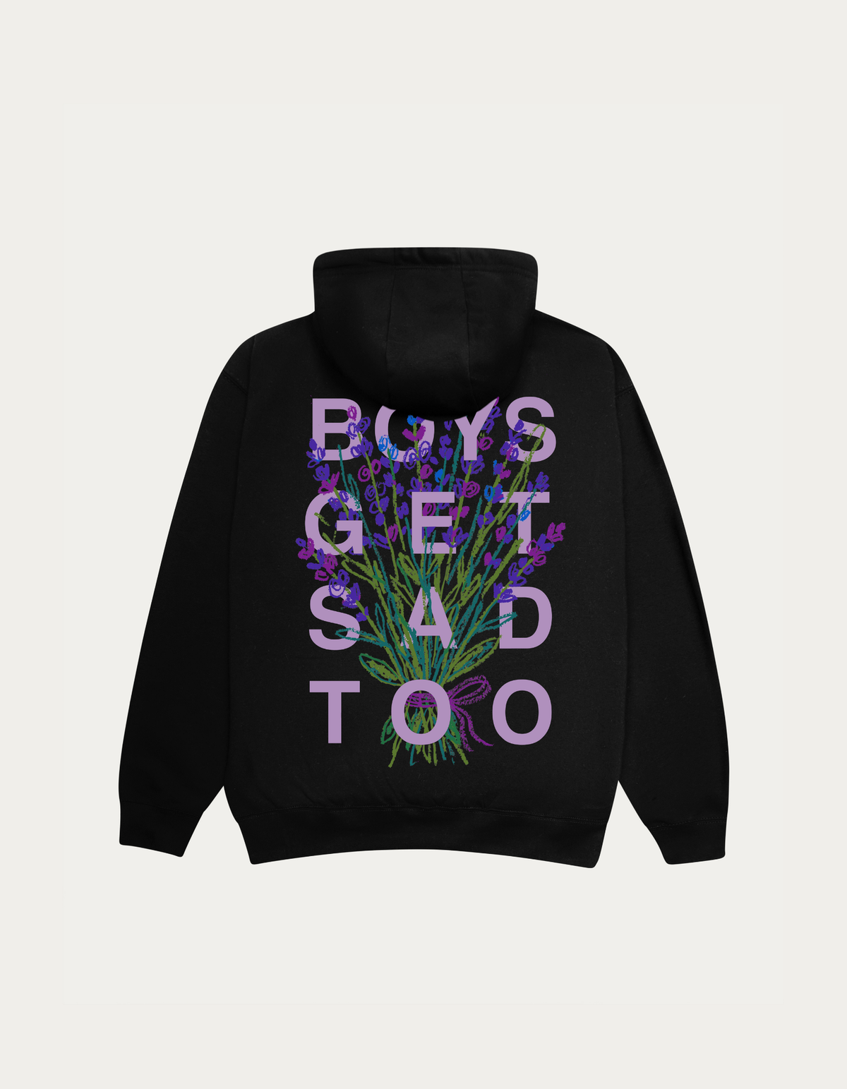 LAVENDER HOODY BLACK