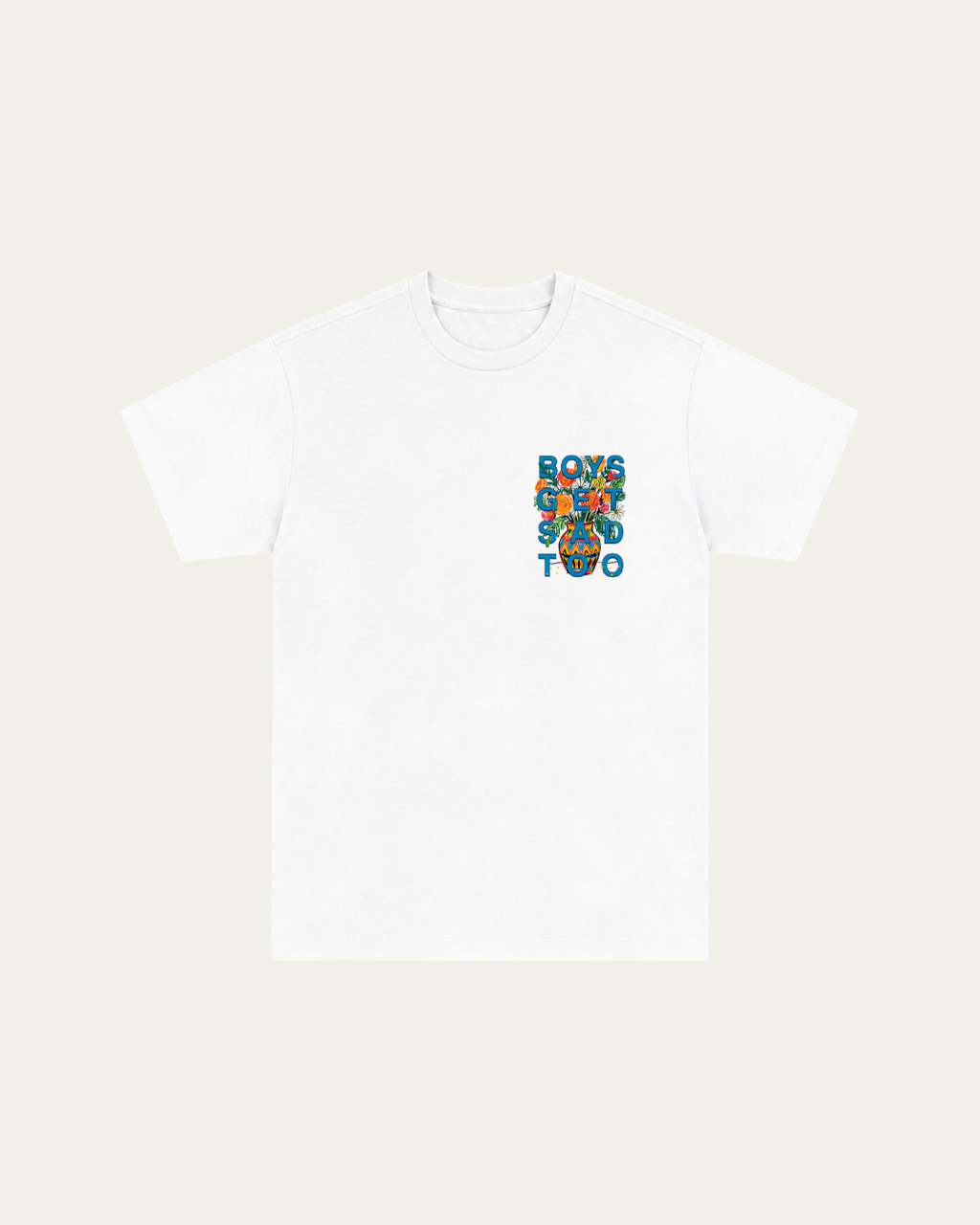 FLOWER BUNCH WHITE TEE
