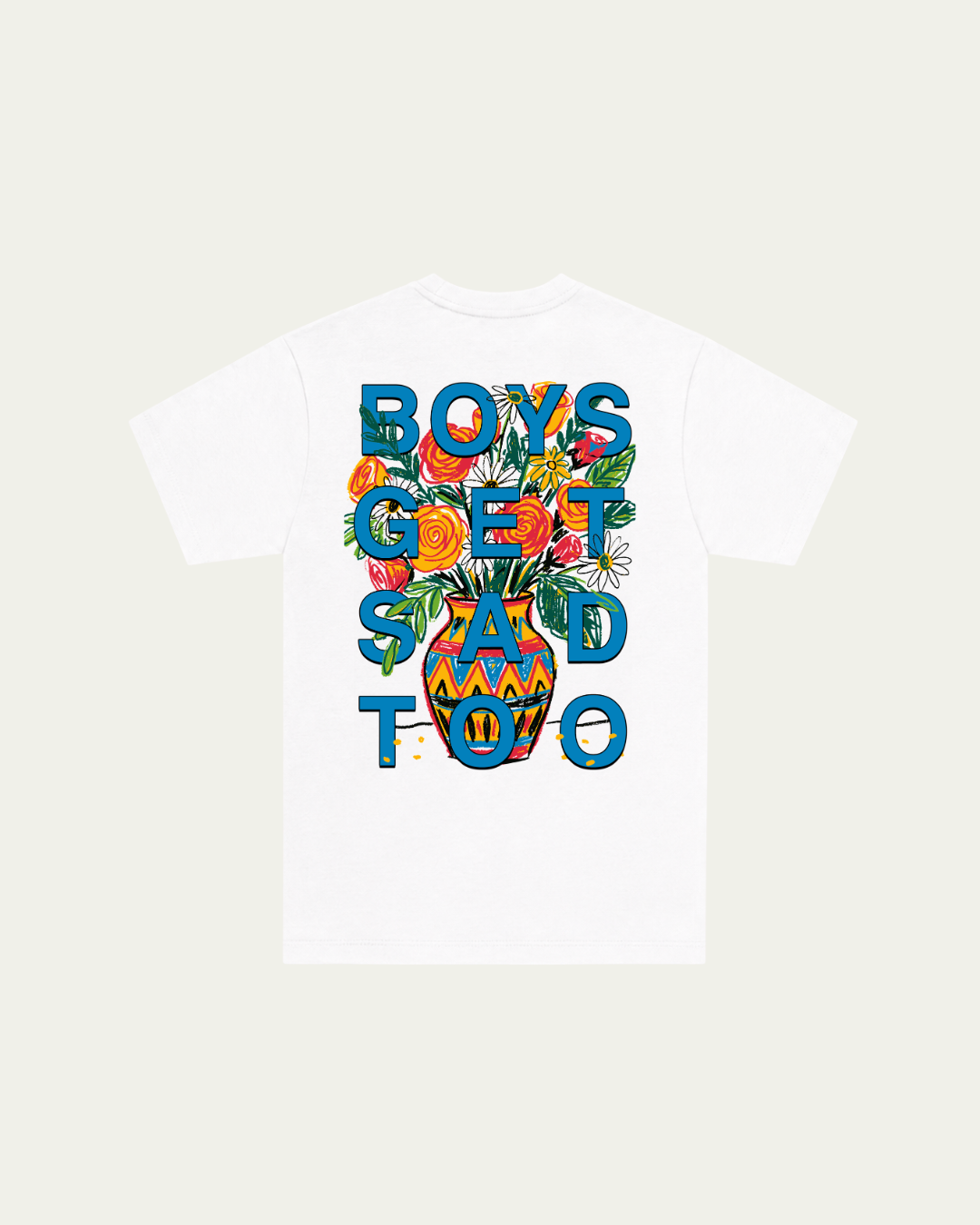FLOWER BUNCH WHITE TEE