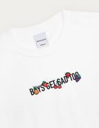 FRUIT EMBROIDERY TEE WHITE