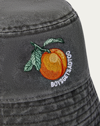 PEACHES BUCKET HAT VINTAGE BLACK