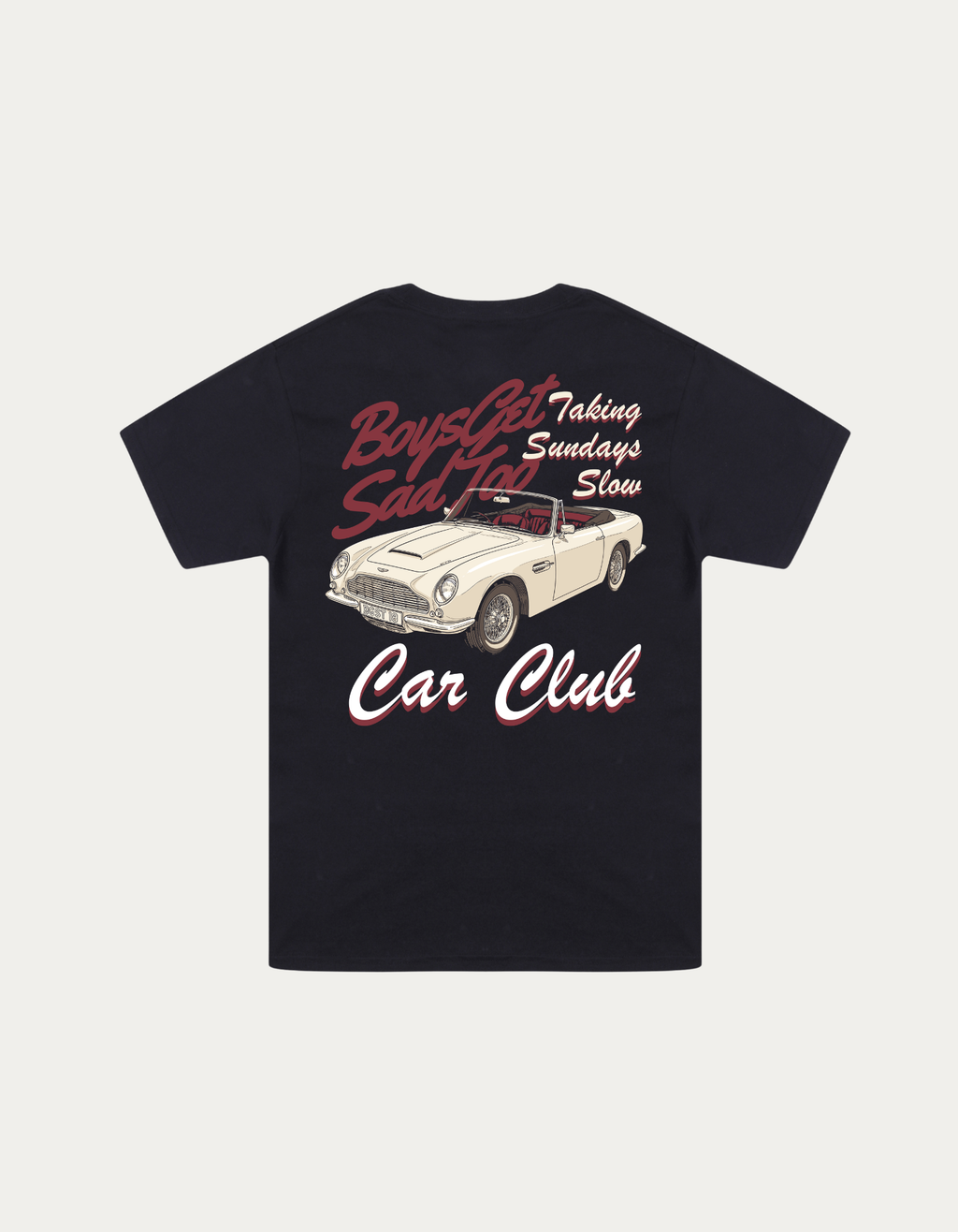SUNDAY CAR CLUB TEE BLACK