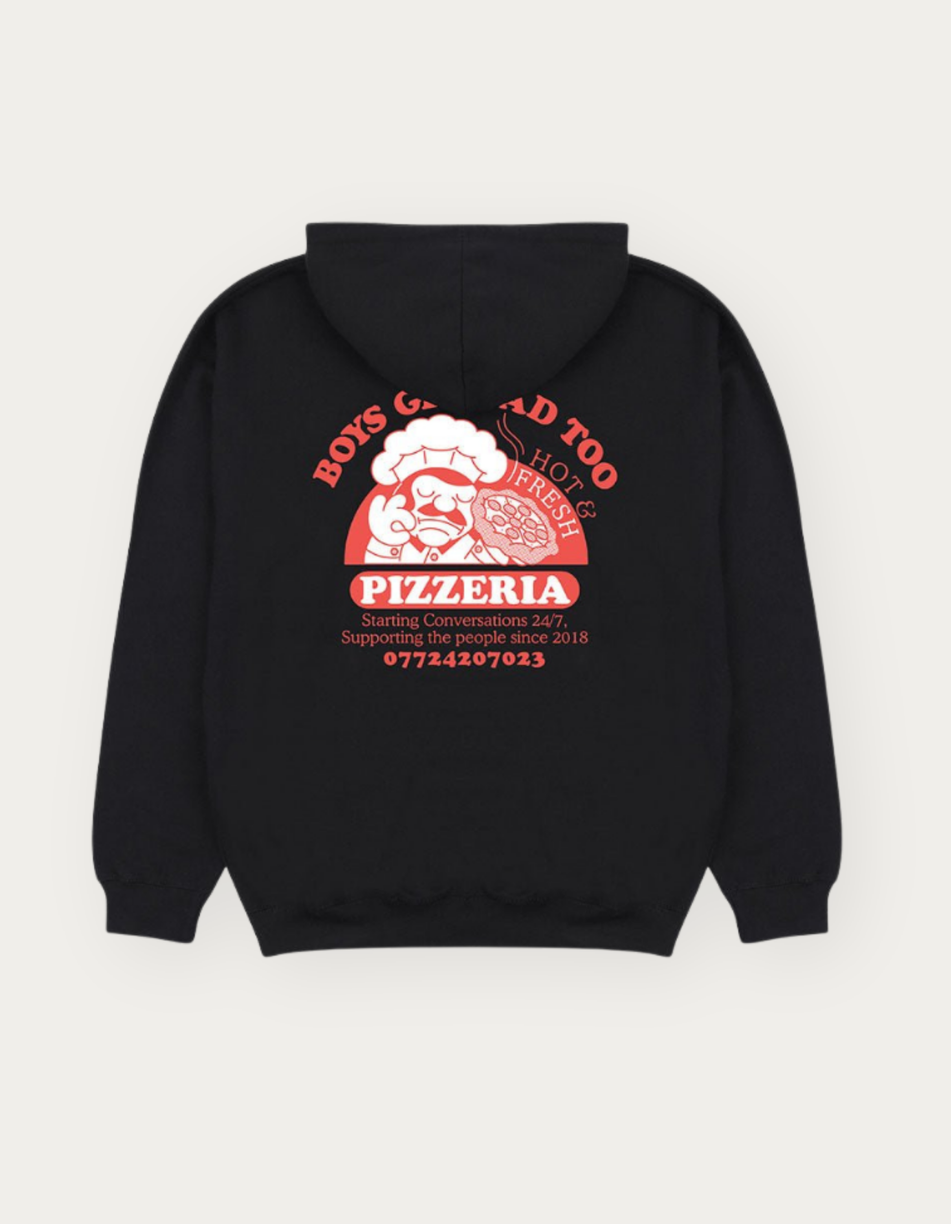 country yard anorak tee hoode Tシャツ pizza PIZZA HOODY BLACK – Boys Get Sad Too