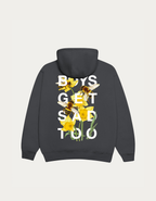 BEES & DAFFODIL HOODY DARK GREY