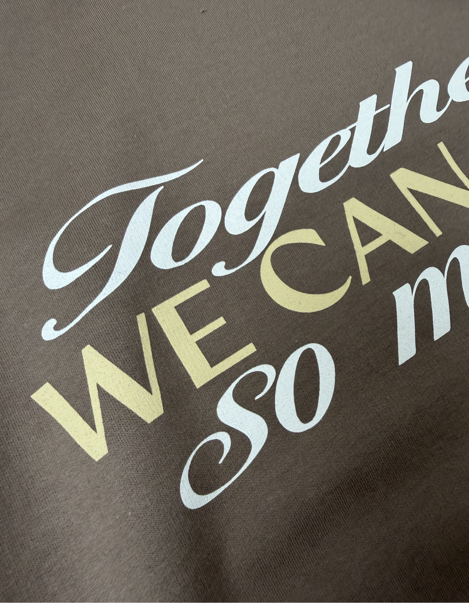 TOGETHER WE CAN HOODY KHAKI