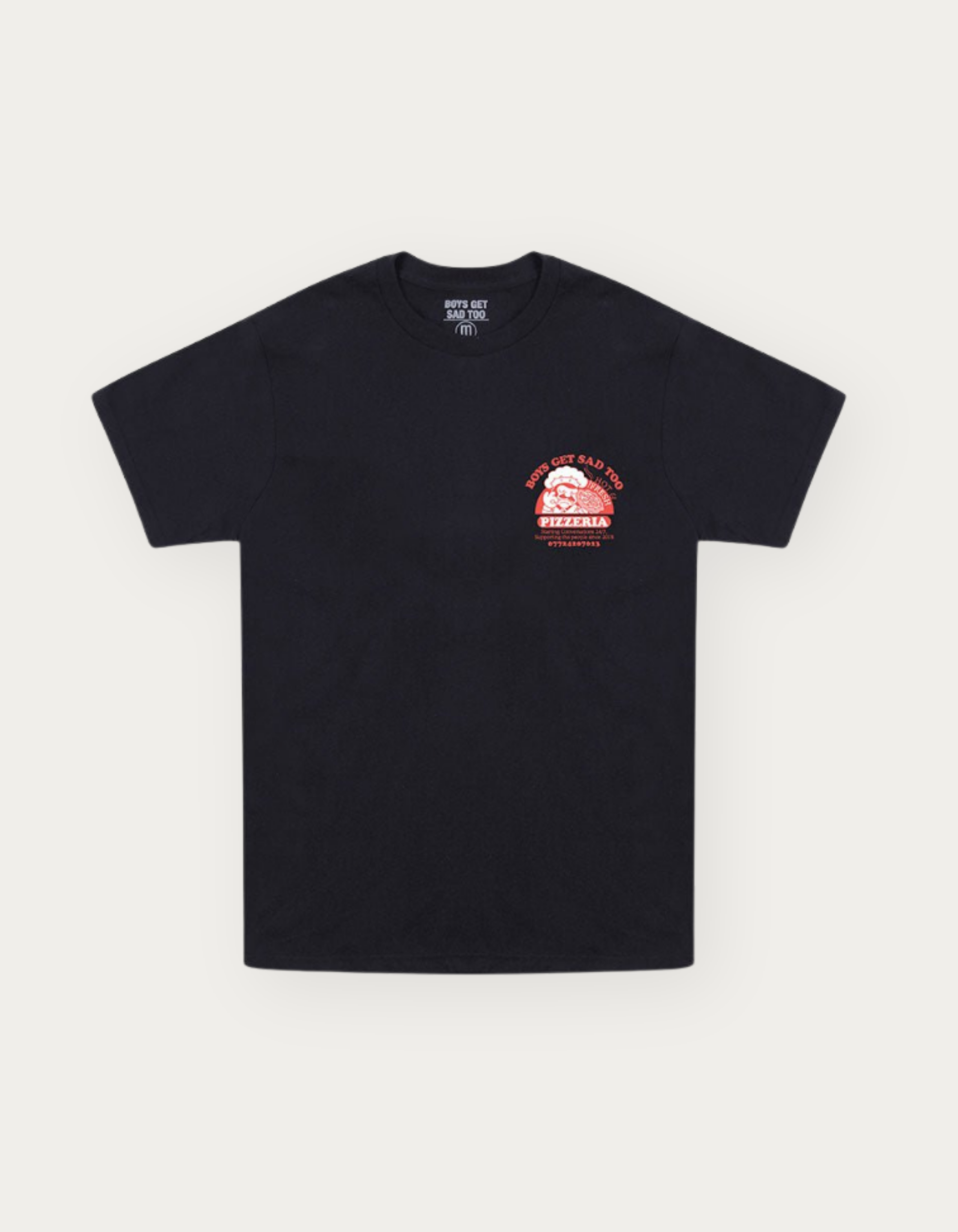 PIZZA TEE BLACK