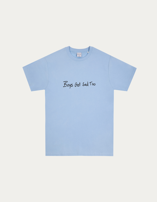 SCRIBBLE TEE BABY BLUE – Boys Get Sad Too