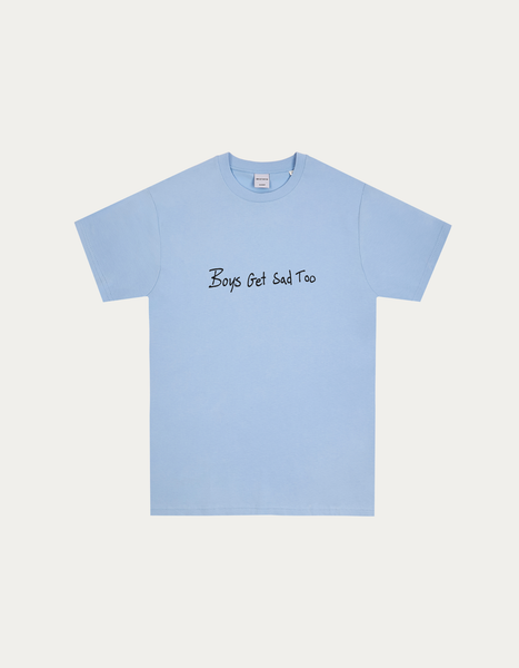 SCRIBBLE TEE BABY BLUE – Boys Get Sad Too