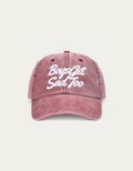 SCRIPT VINTAGE RED 6-PANEL CAP