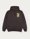BEES & DAFFODIL HOODY DARK GREY
