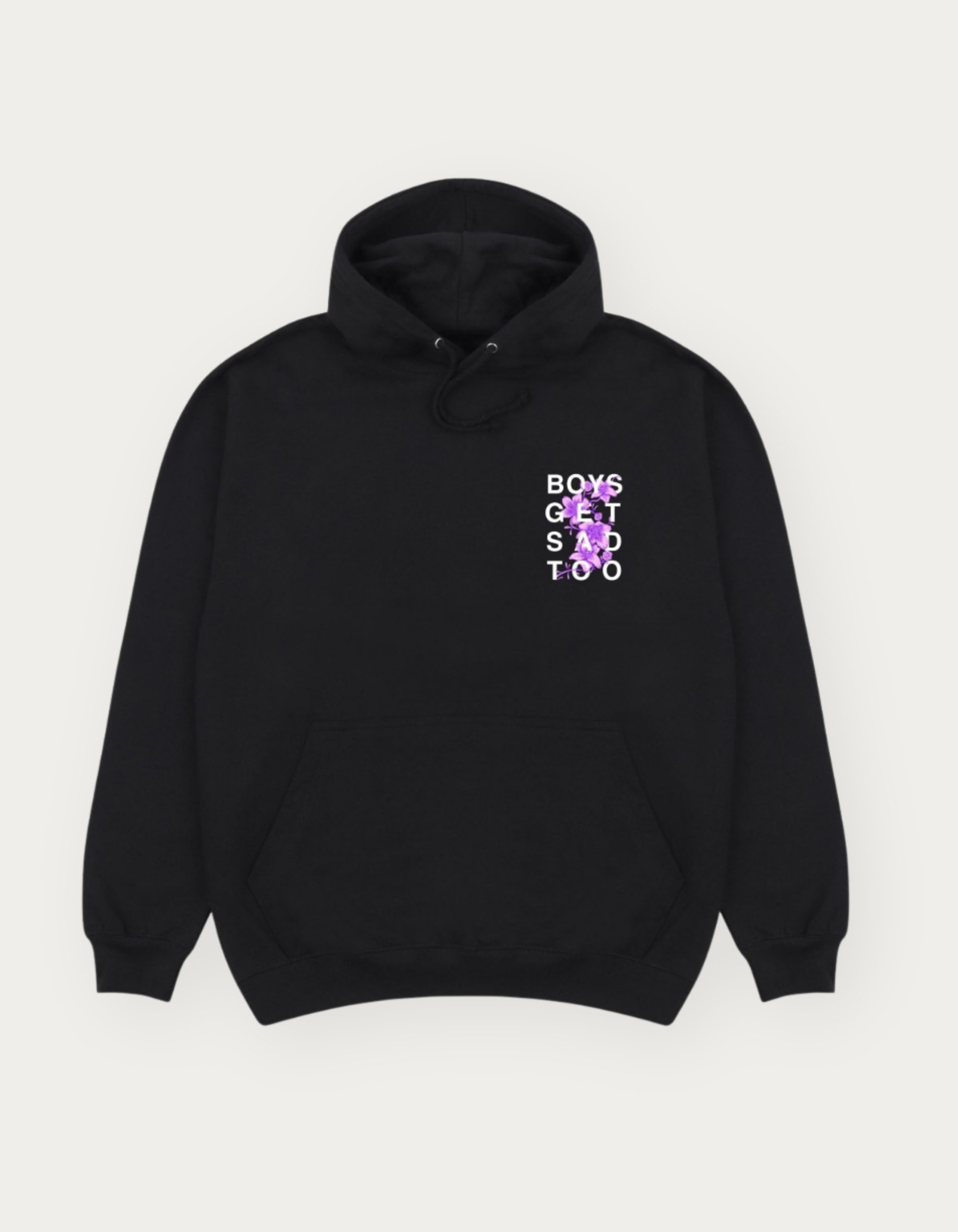 FLOWER HOODY BLACK