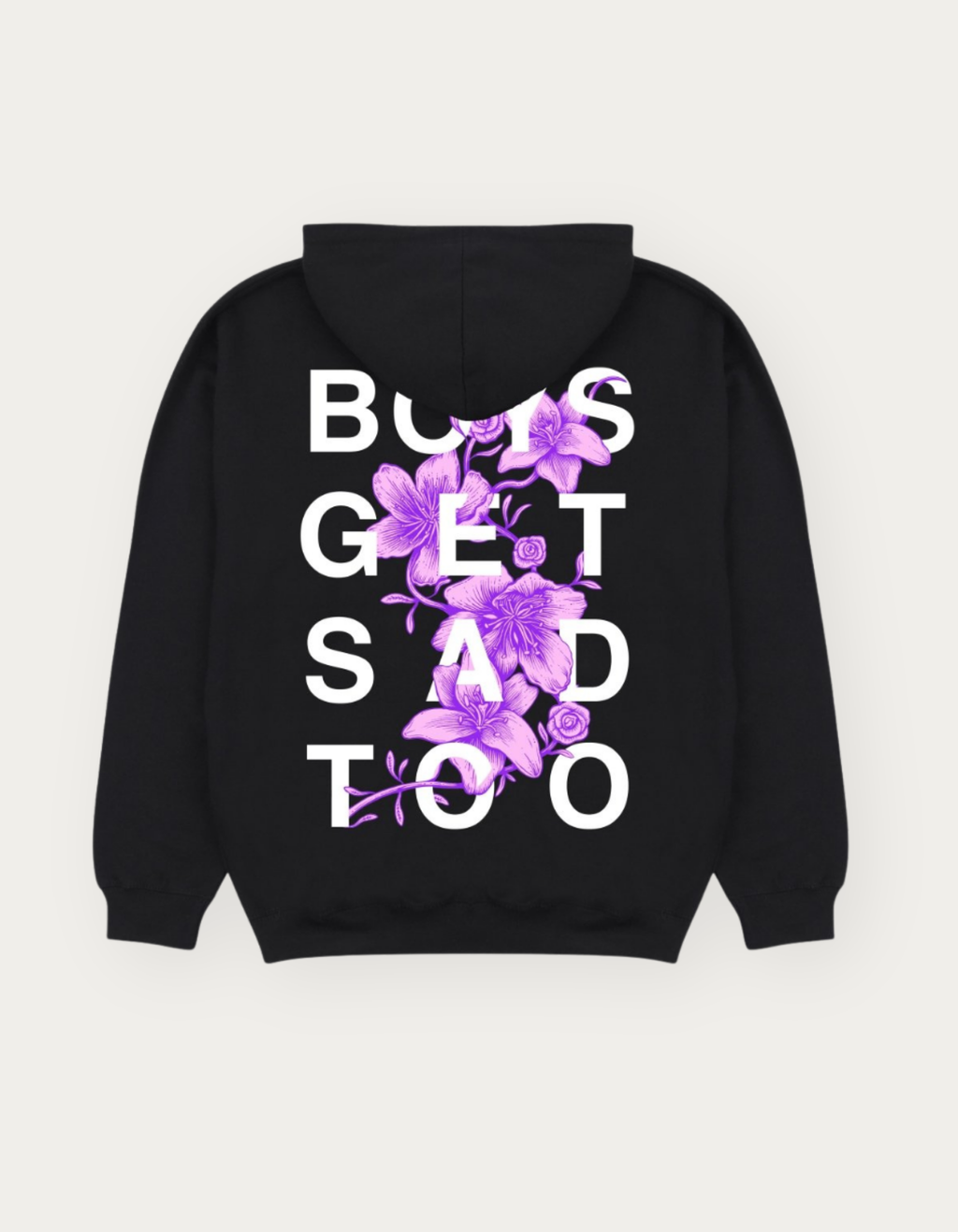 FLOWER HOODY BLACK