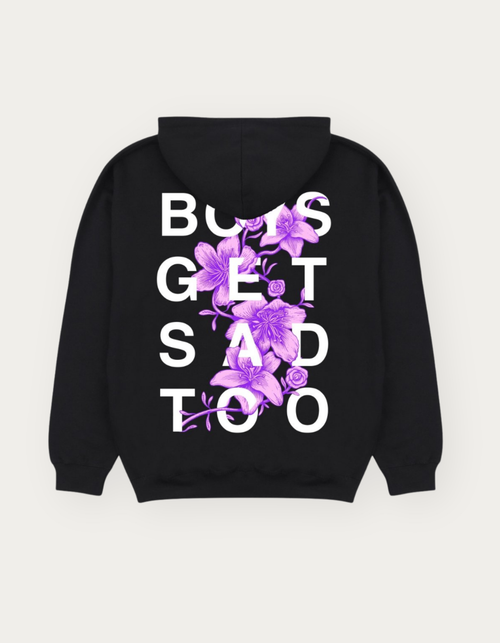 FLOWER HOODY BLACK