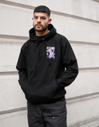 FLOWER HOODY BLACK