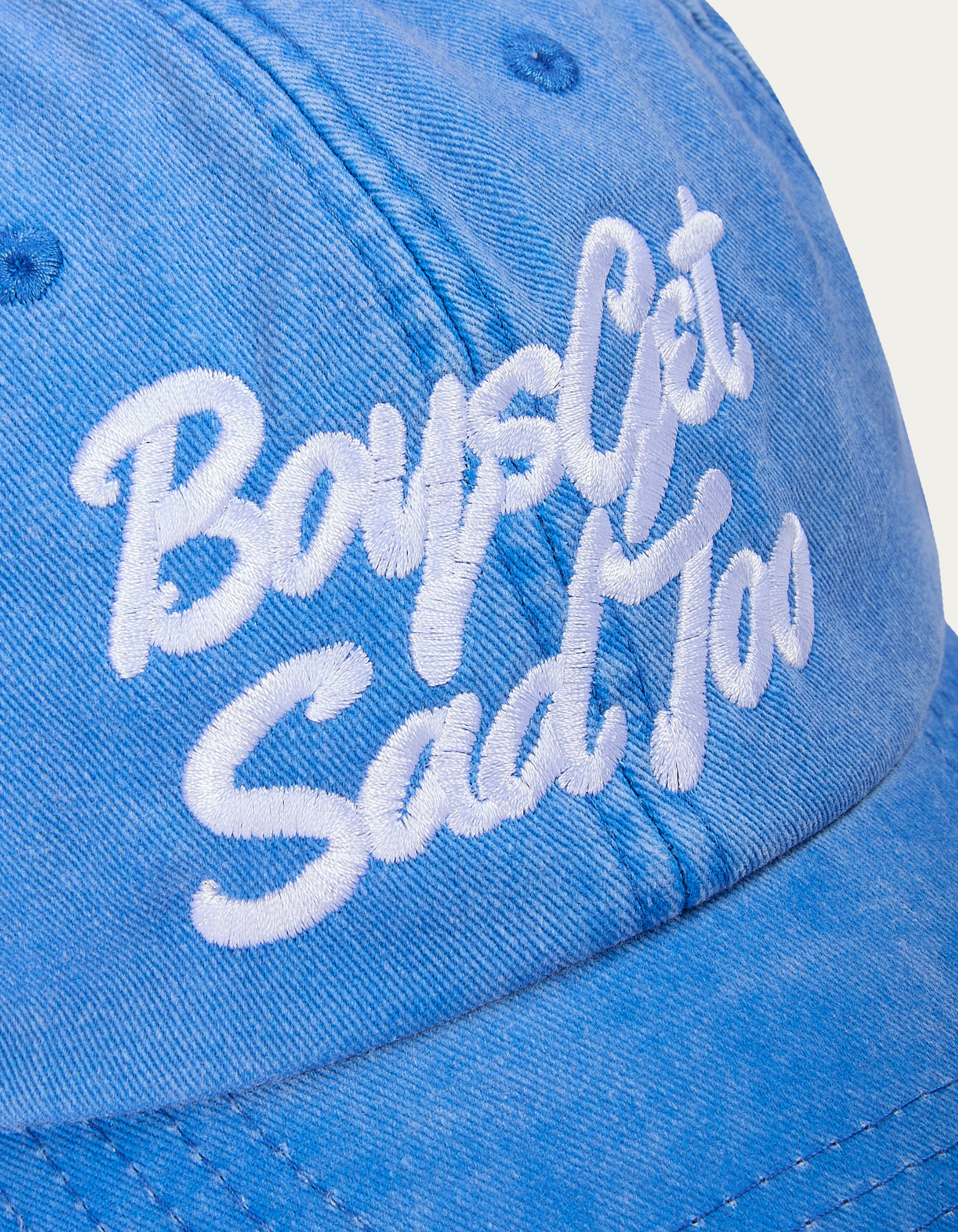SCRIPT VINTAGE BLUE 6-PANEL CAP