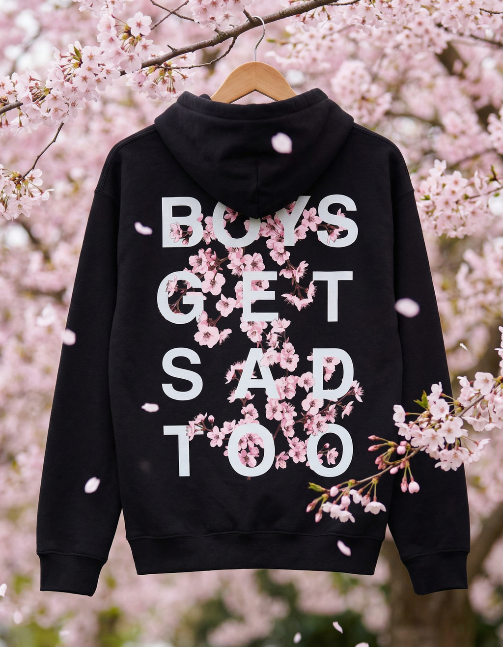 BLOSSOM HOODY BLACK