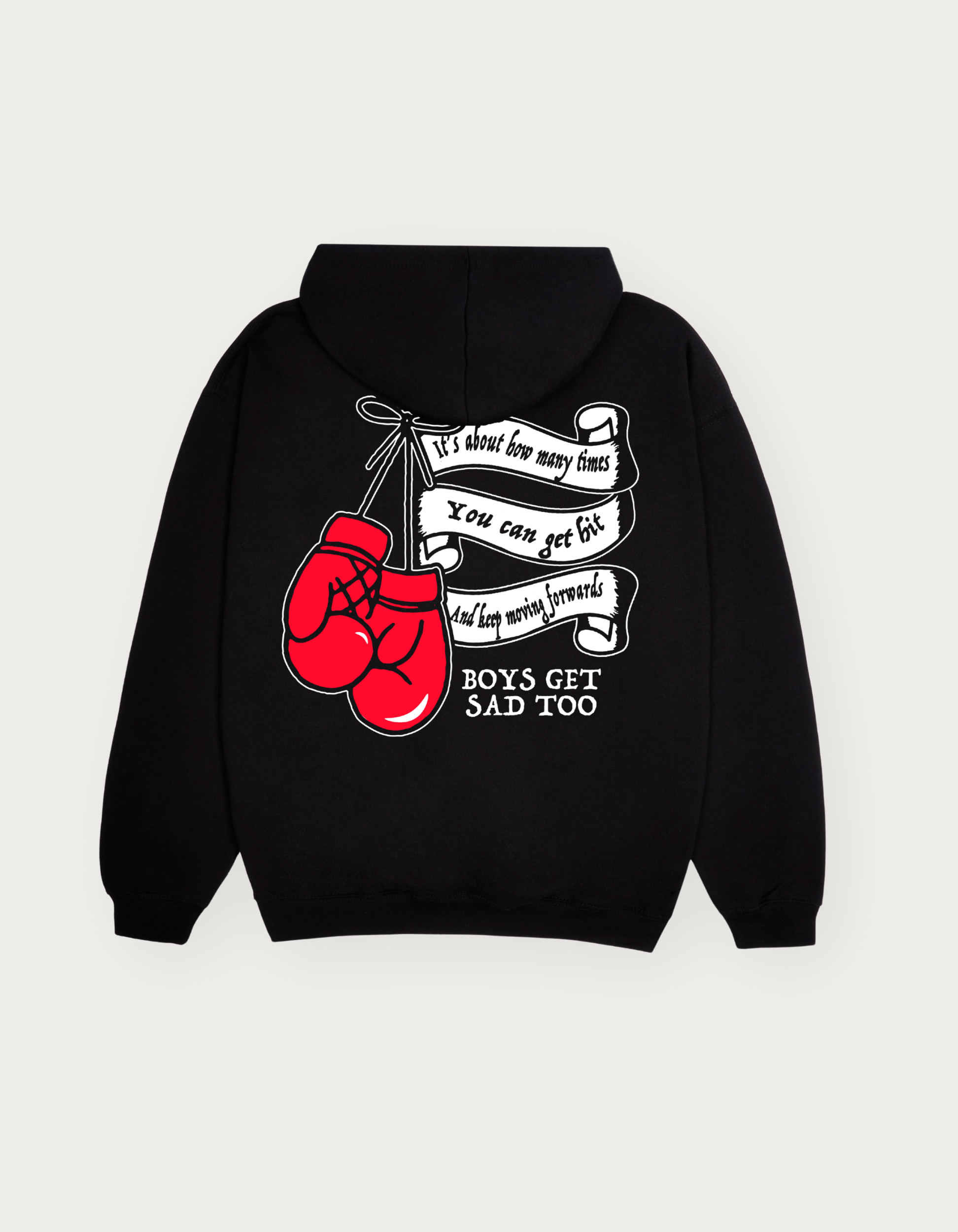 BOXING GLOVE HOODY BLACK