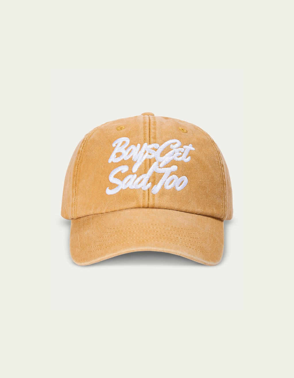 SCRIPT VINTAGE MUSTARD 6-PANEL CAP