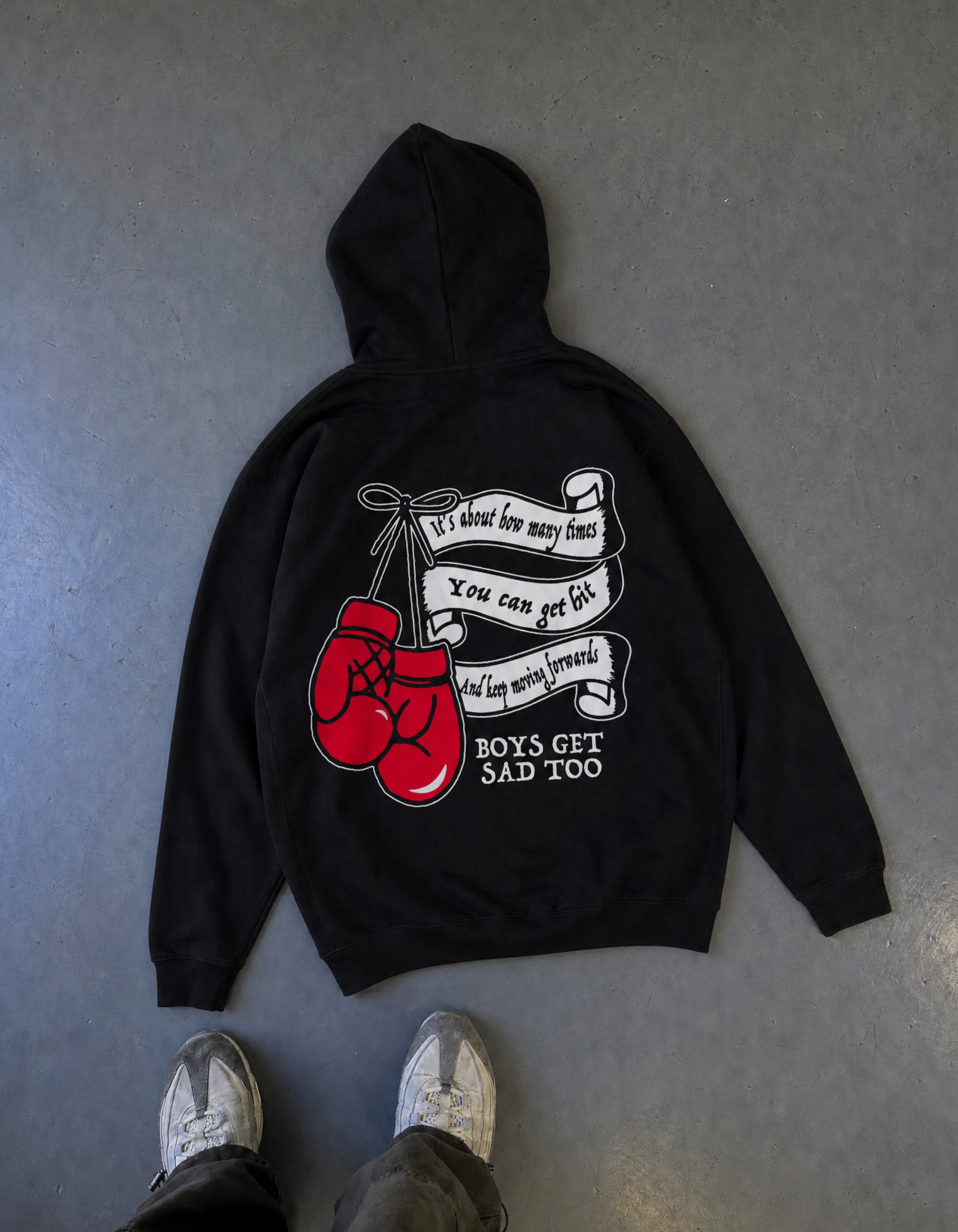 BOXING GLOVE HOODY BLACK