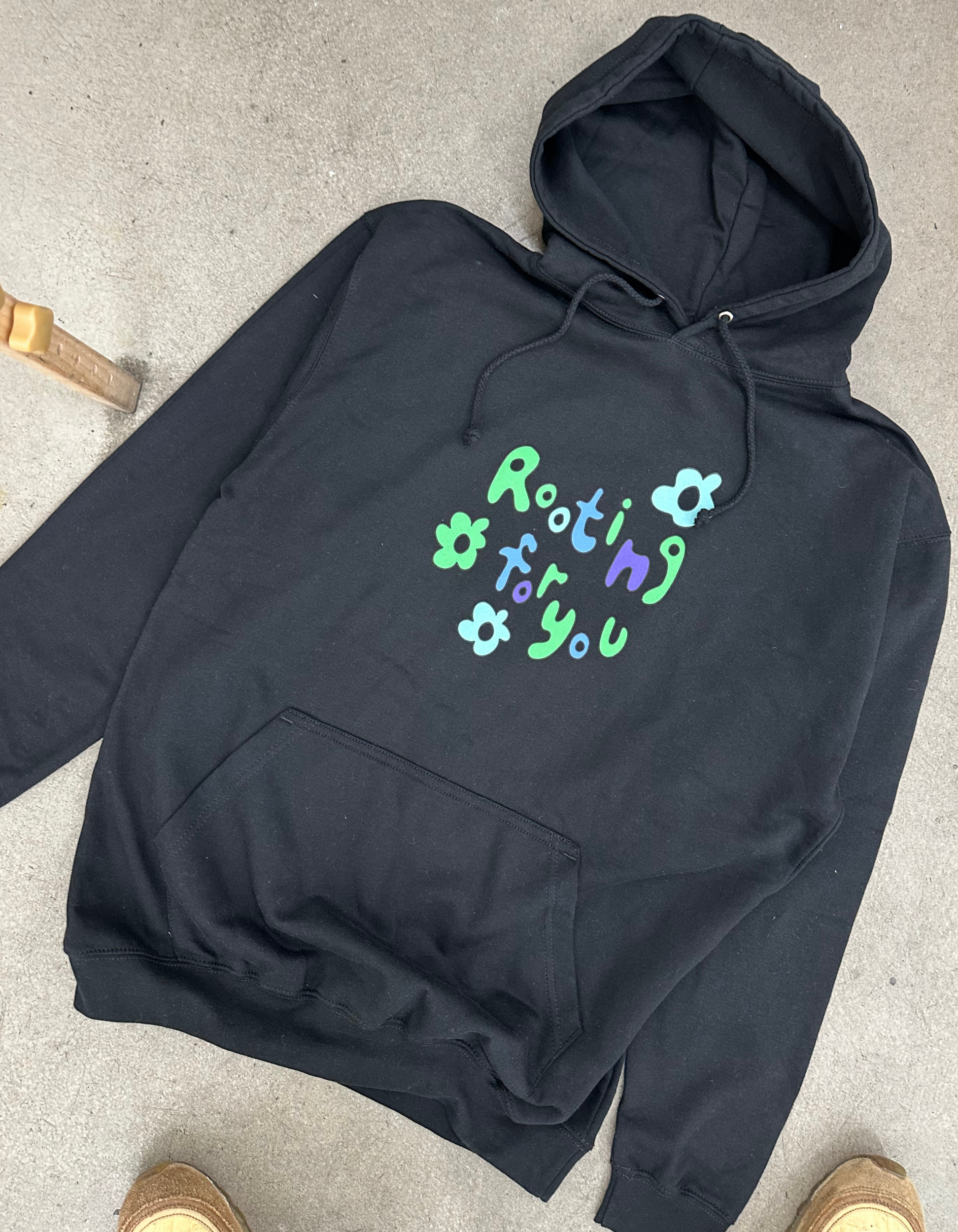 ROOTING FOR YOU HOODY BLACK TAL BOOKER X BOYS GET SAD TOO