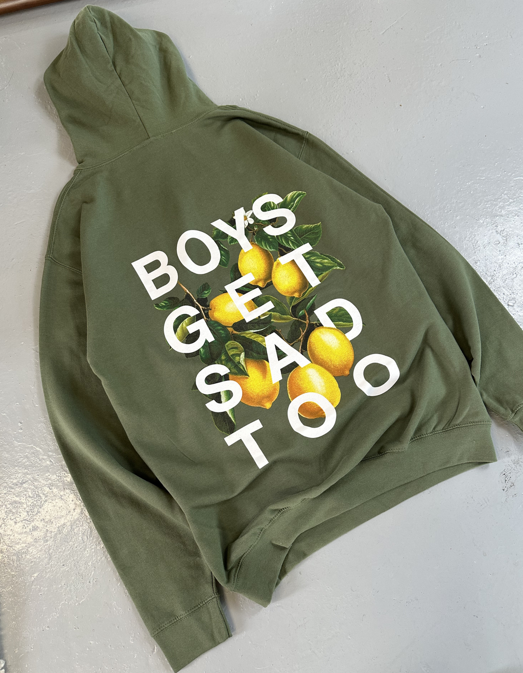 LEMON HOODY MOSS GREEN