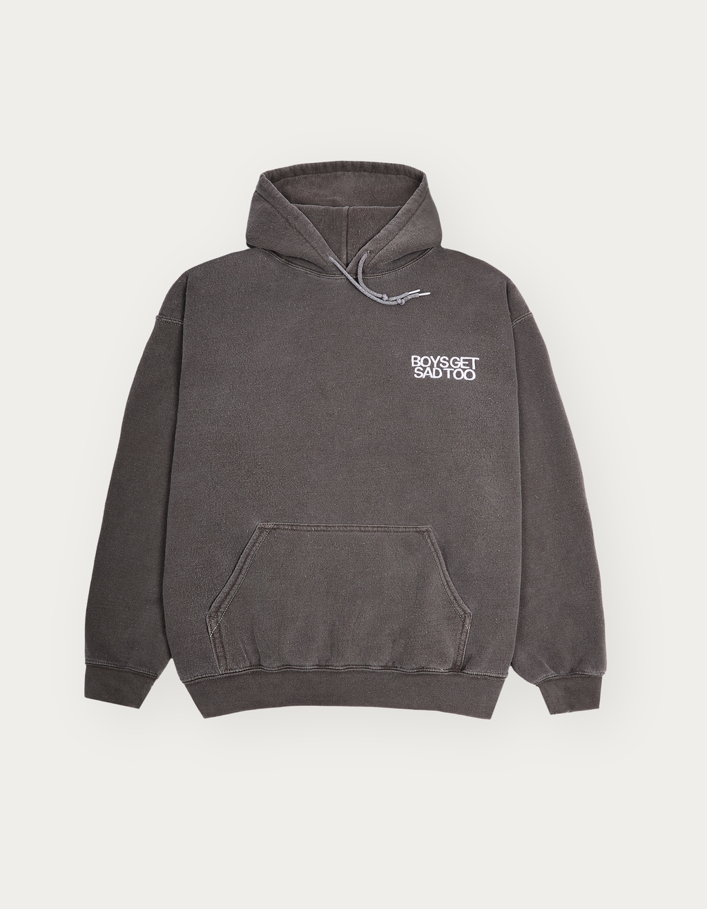 ESSENTIALS OVER DYED HOODY VINTAGE BROWN