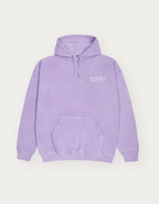 ESSENTIALS OVER DYED HOODY VINTAGE LILAC