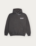 ESSENTIALS OVER DYED HOODY VINTAGE BLACK