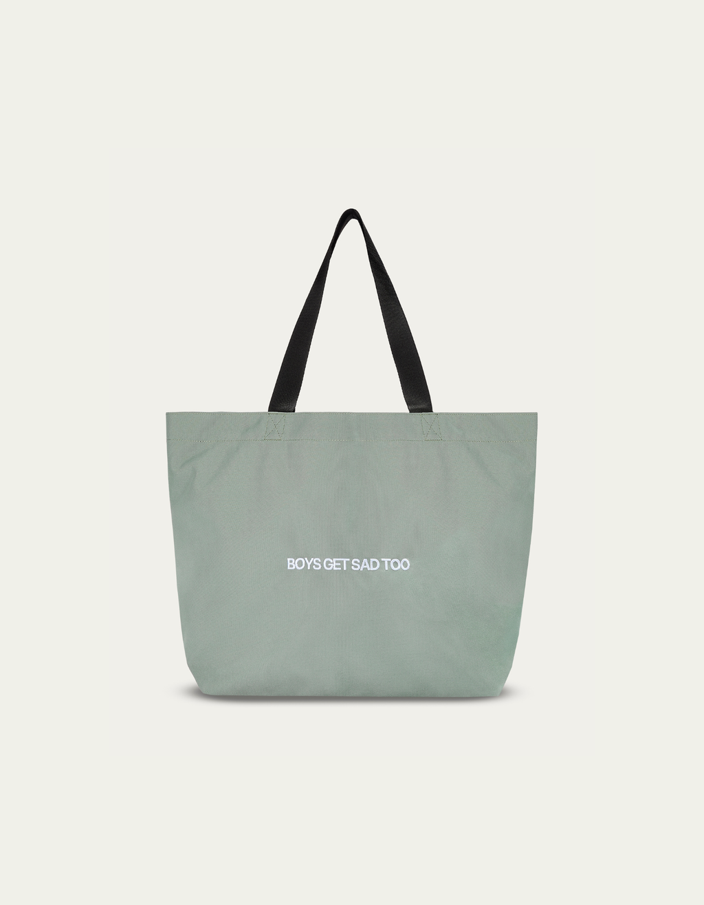 BLOCK LOGO GREEN CARRYALL TOTE BAG