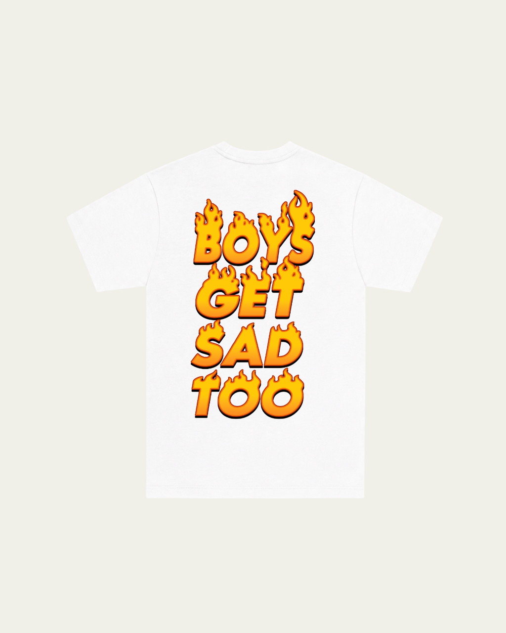 FLAMES WHITE TEE