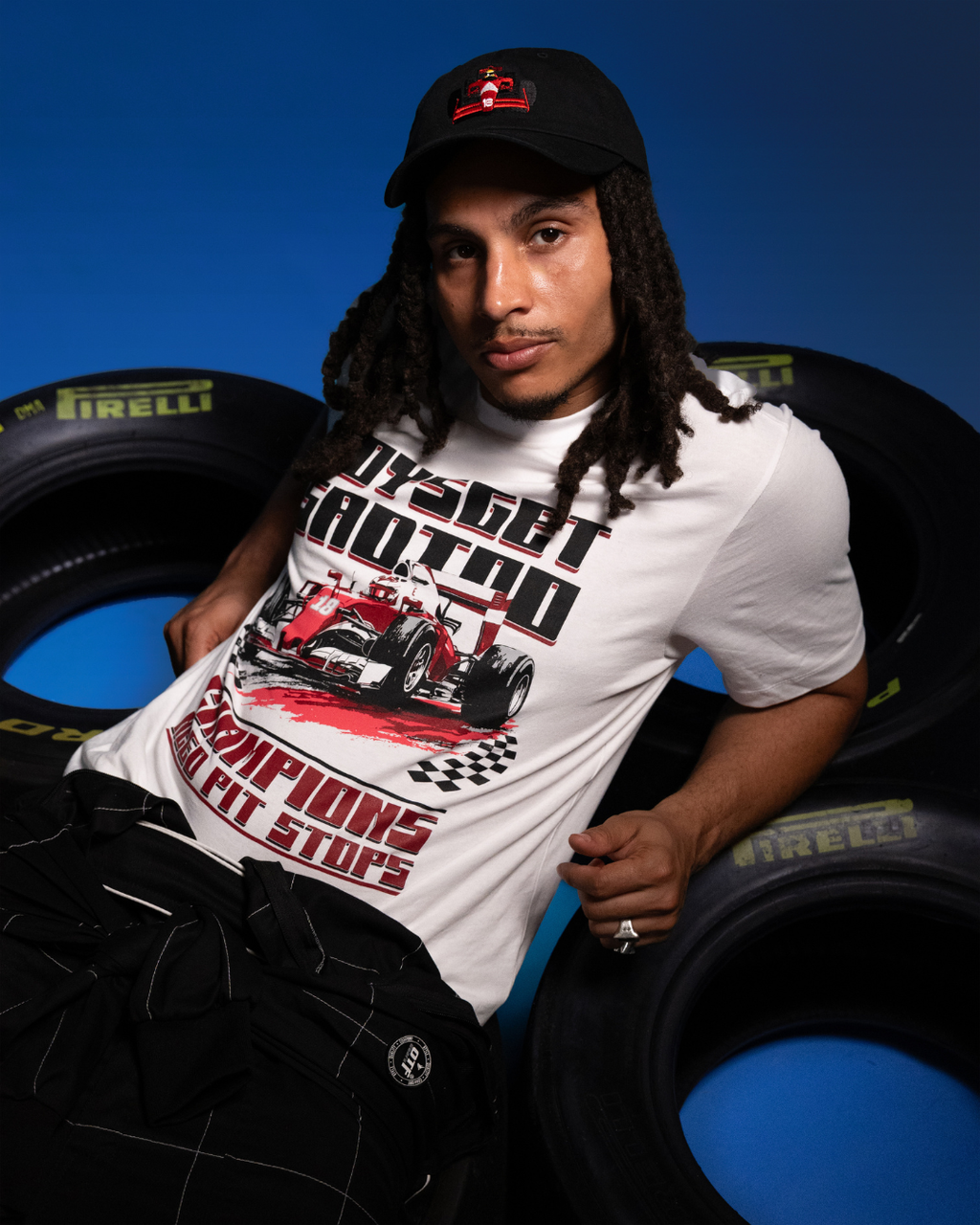 PIT STOP TEE WHITE