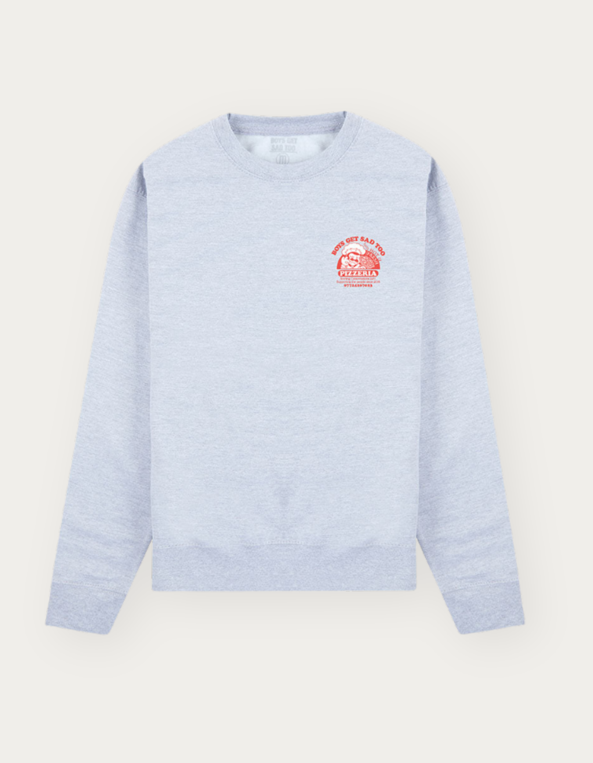 PIZZA CREWNECK GREY
