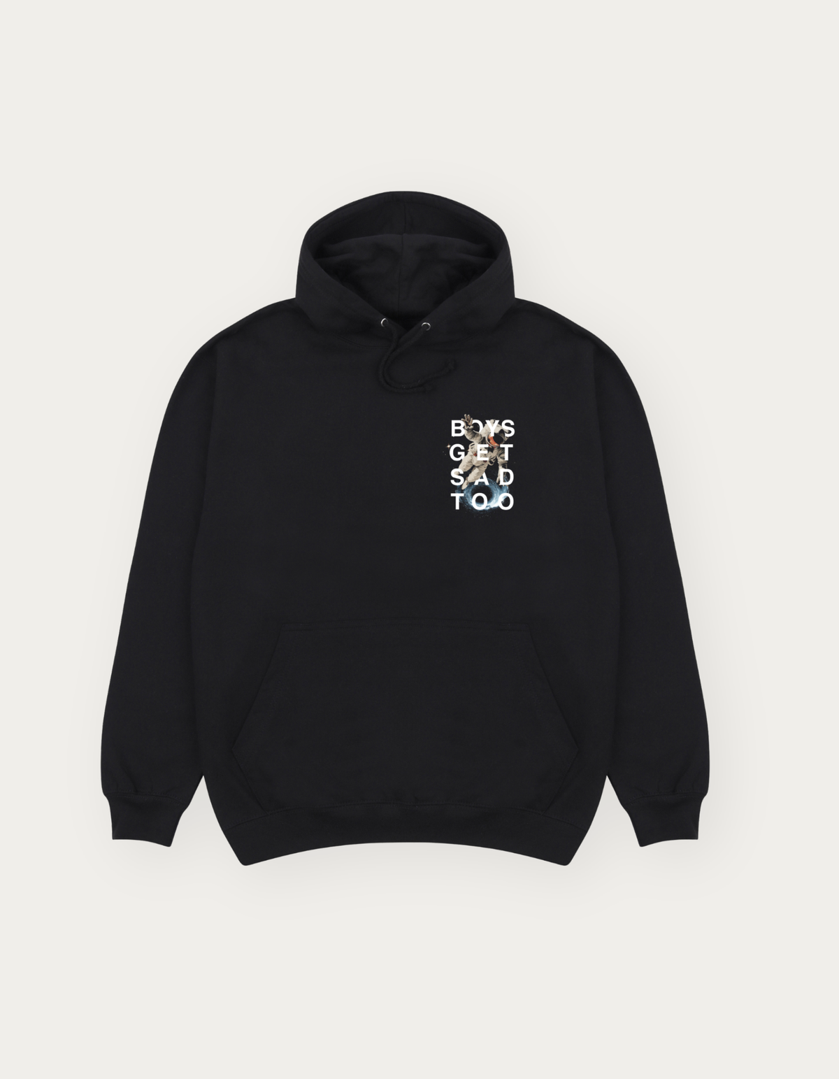SPACEMAN HOODY BLACK – Boys Get Sad Too