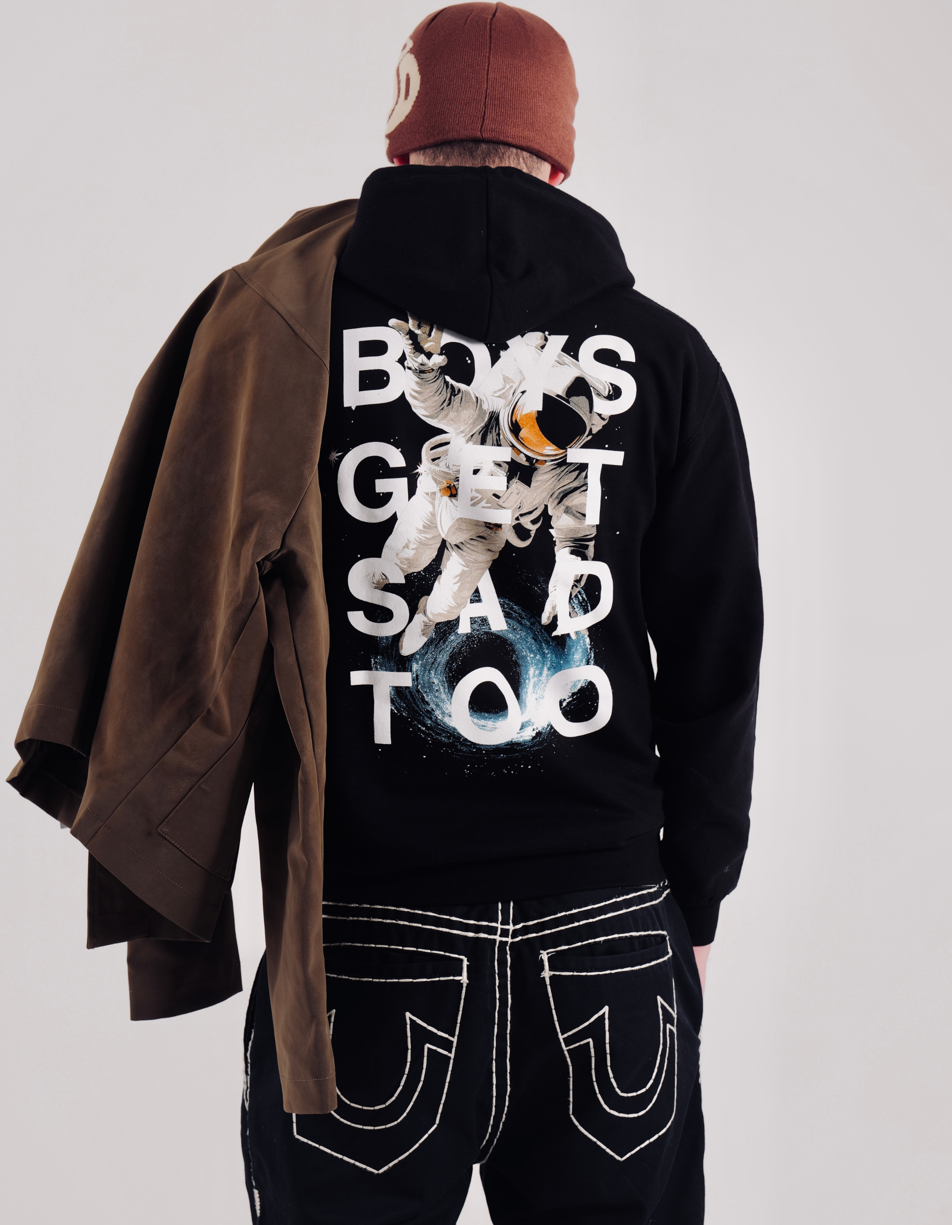 SPACEMAN HOODY BLACK
