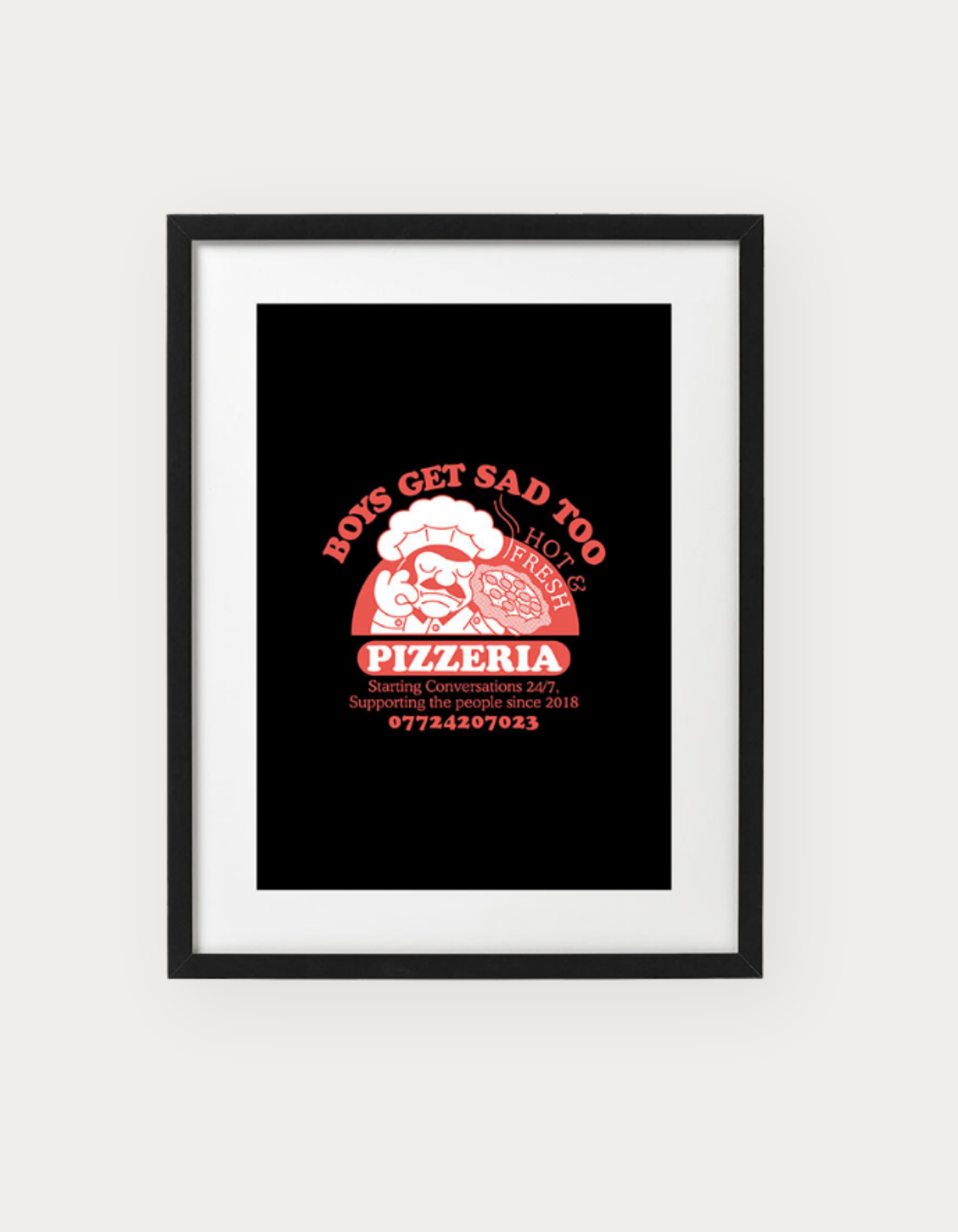 PIZZERIA PRINT BLACK