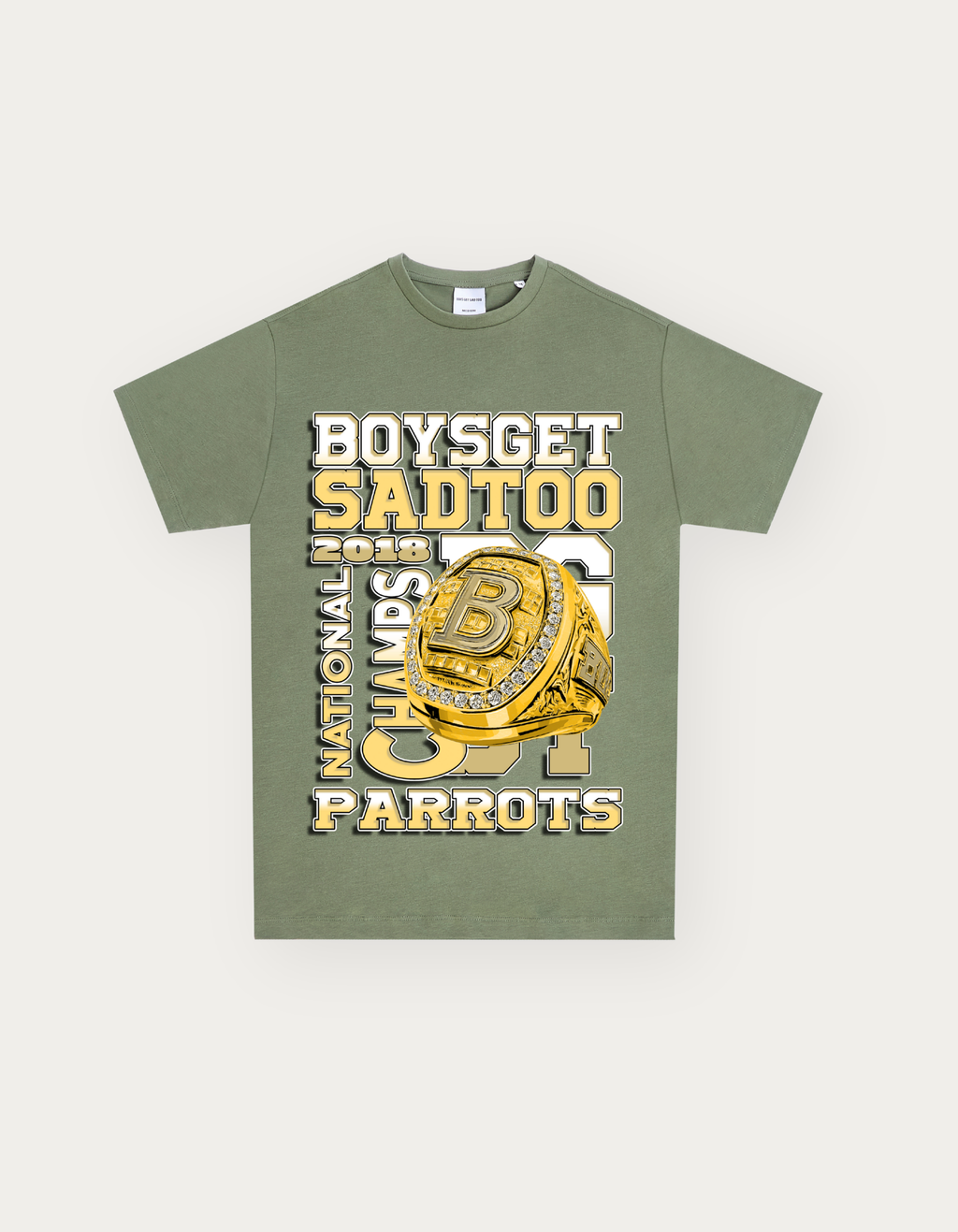 NATIONAL CHAMPS TEE GREEN