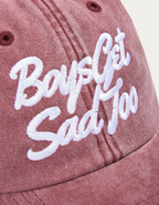 SCRIPT VINTAGE RED 6-PANEL CAP