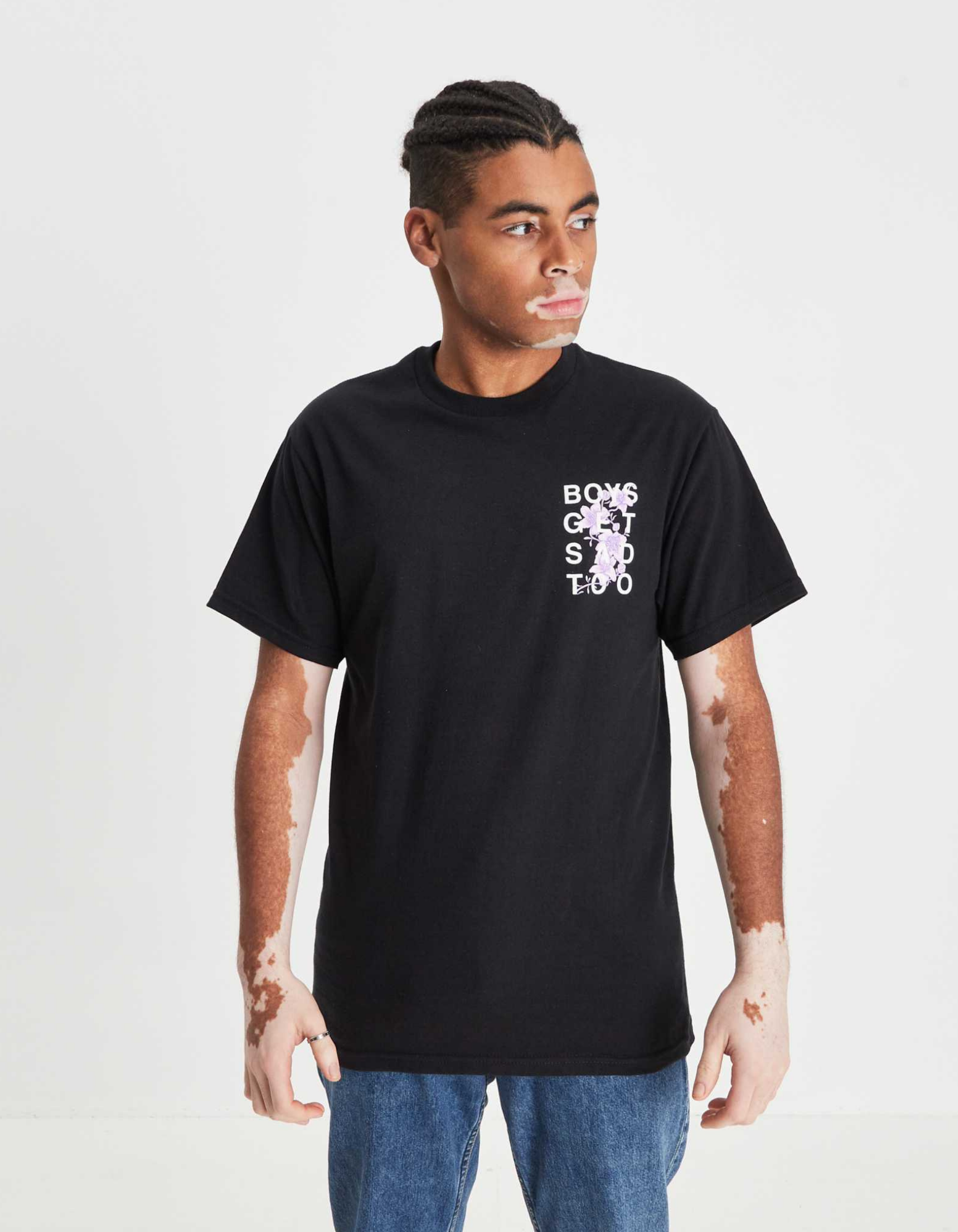 FLOWER TEE BLACK