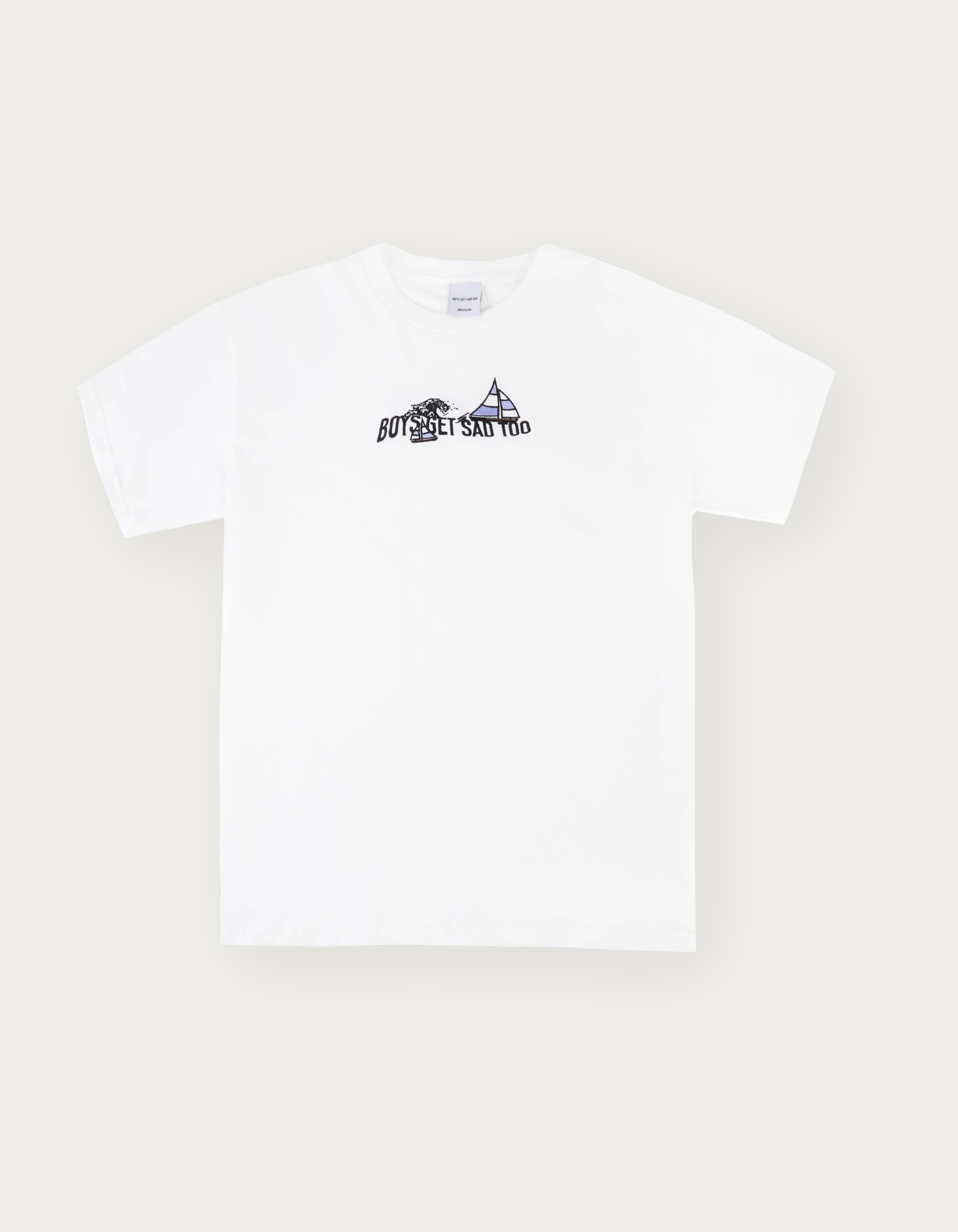 SAILING EMBROIDERY TEE WHITE