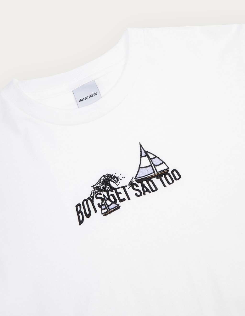 SAILING EMBROIDERY TEE WHITE