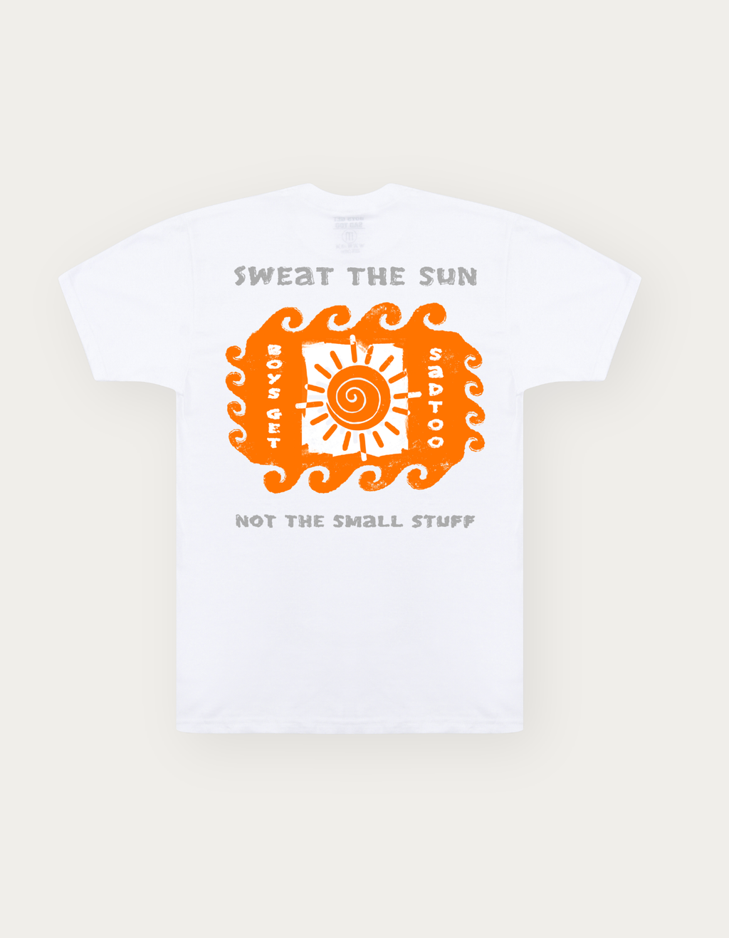 SWEAT THE SUN TEE WHITE