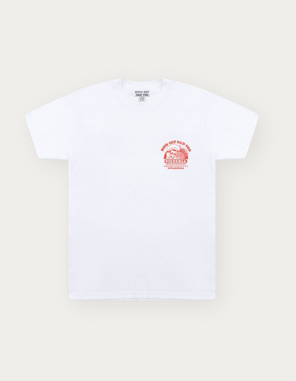 PIZZA TEE WHITE