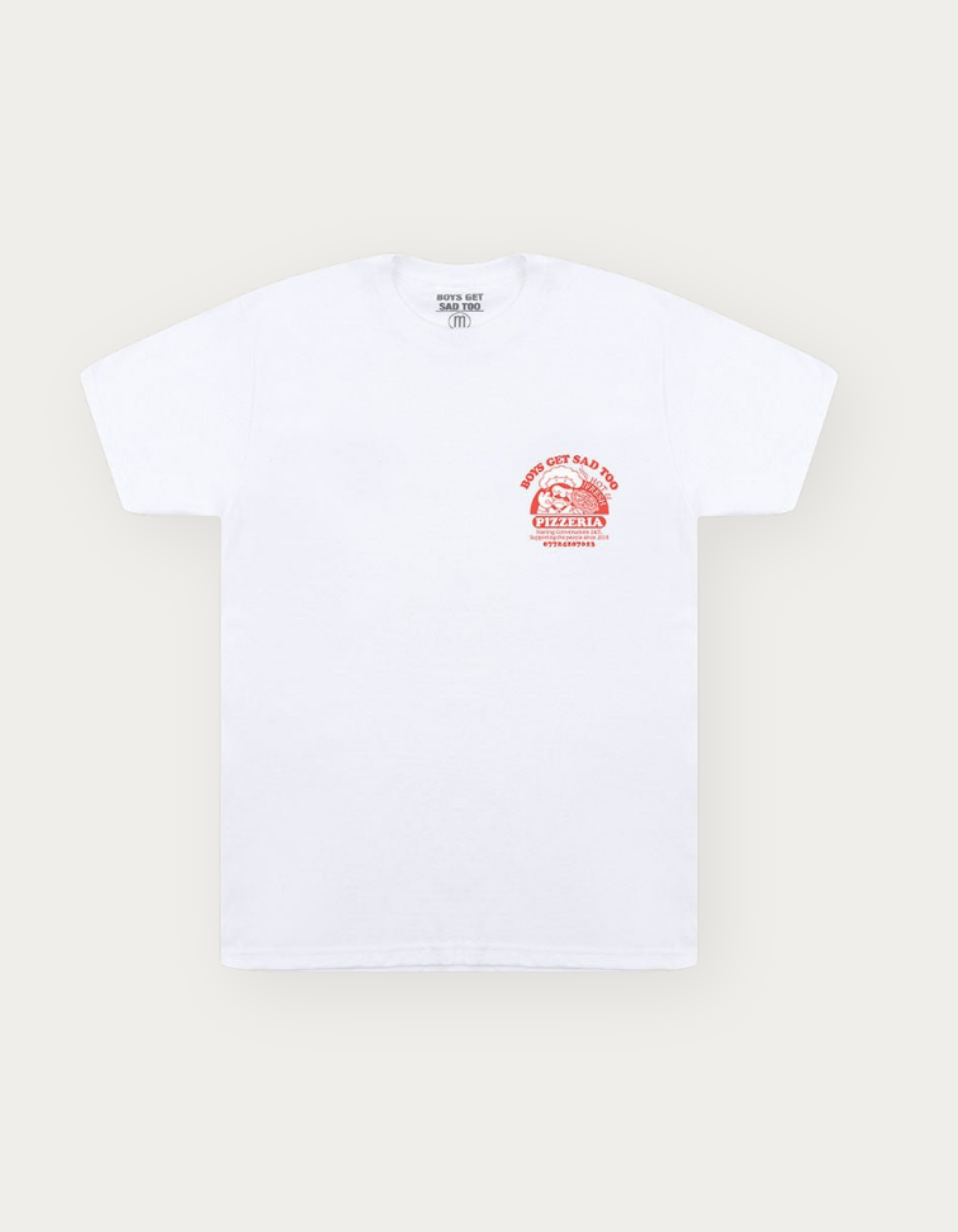 PIZZA TEE WHITE