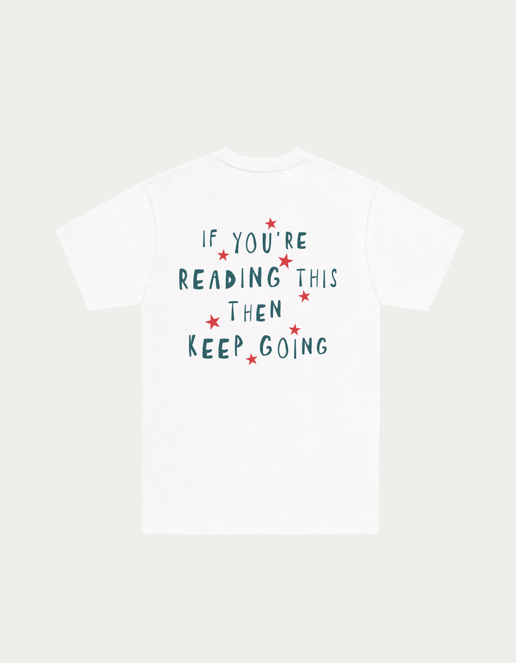 KEEP GOING TEE WHITE